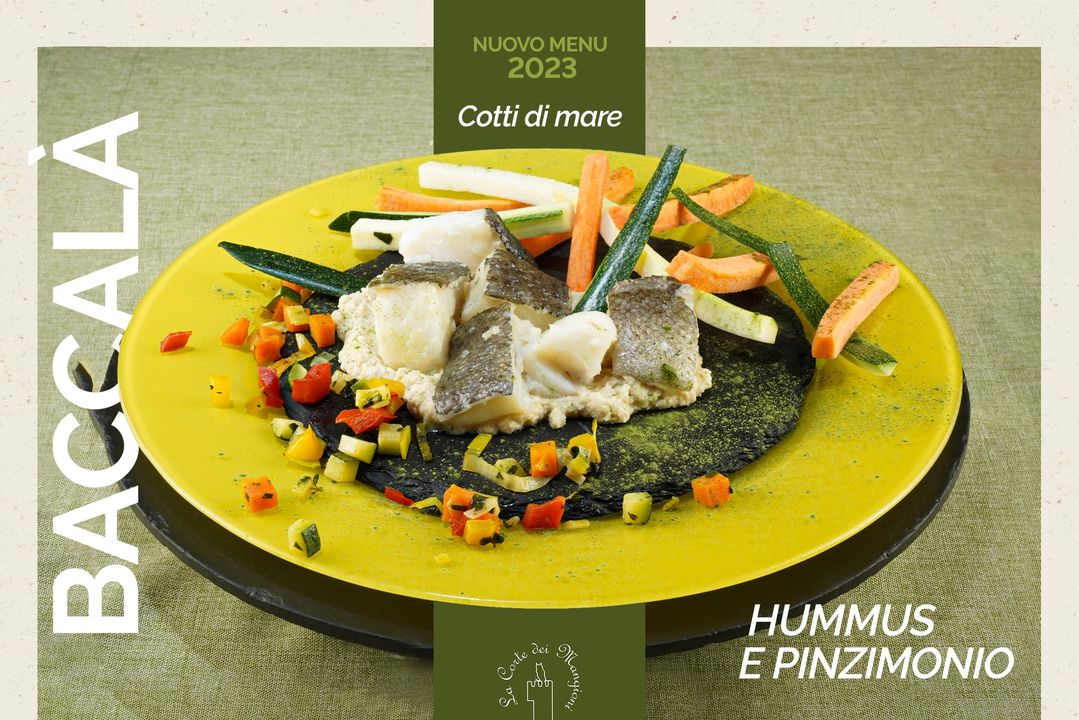 Uno dei piatti del nostro nuovo #Menu 🍽💯

Baccalà su Hummus